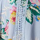 Load image into Gallery viewer, 1960s Lilac & Multi Floral Crochet Trapeze Dress