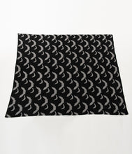 Load image into Gallery viewer, Black & Grey Bat Knit Blanket