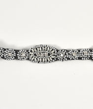 Load image into Gallery viewer, Unique Vintage Silver Beaded & Rhinestone Deco Flapper Headband
