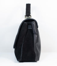 Load image into Gallery viewer, Black Suede Annie Crossbody Purse
