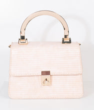 Load image into Gallery viewer, Blush Pink Leatherette Lala Crossbody Purse
