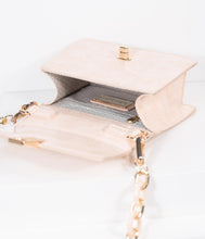 Load image into Gallery viewer, Blush Pink Leatherette Lala Crossbody Purse
