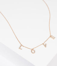 Load image into Gallery viewer, Golden Love Rhinestone Necklace

