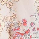 Load image into Gallery viewer, Light Beige &amp; Purple Floral Kimono Swim Cover Up
