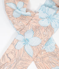 Load image into Gallery viewer, Dusty Pink &amp; Light Blue Floral Bendable Fabric Hair Scarf
