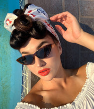 Load image into Gallery viewer, Unique Vintage Nautical Print Hair Scarf
