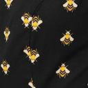 Load image into Gallery viewer, 1950s Style Black &amp; Yellow Bee Print Swing Dress
