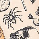 Load image into Gallery viewer, Cream Halloween Print Face Mask
