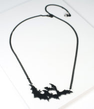 Load image into Gallery viewer, Black Bat Colony Necklace
