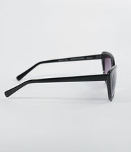 Load image into Gallery viewer, Classic Black Smirk Cat Eye Sunglasses
