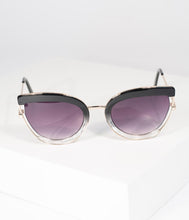 Load image into Gallery viewer, Black &amp; Clear Very Special Cat Eye Sunglasses
